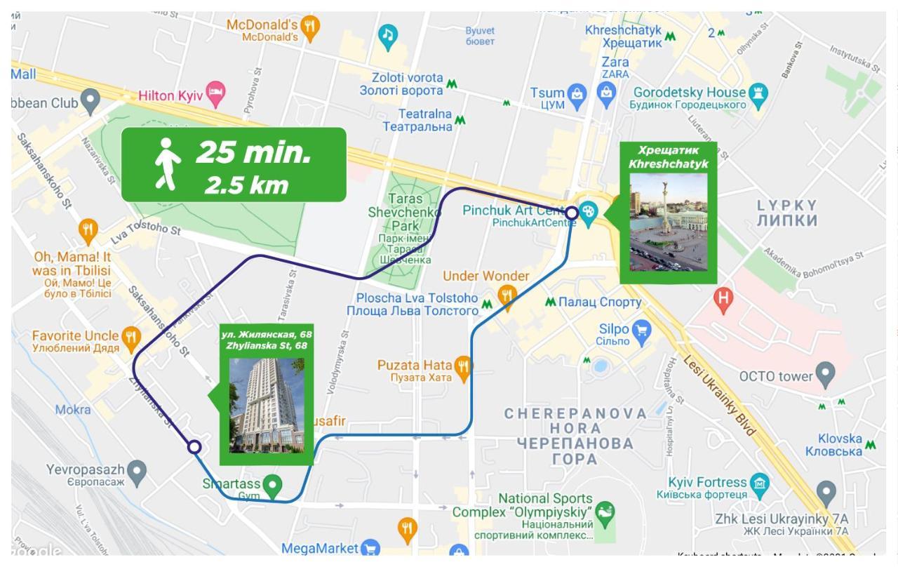 Petrovdom Ж38 In Luxury Apartments At 68 Zhylyanska Street,38 Perlyna كييف المظهر الخارجي الصورة